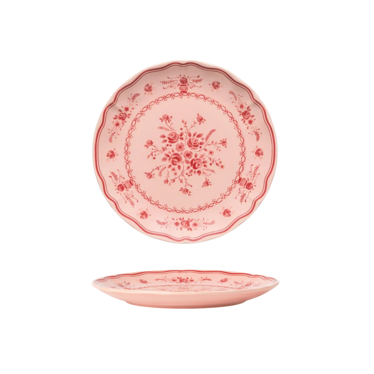 Vila Pink-Red Salad/Dessert Plate 214mm