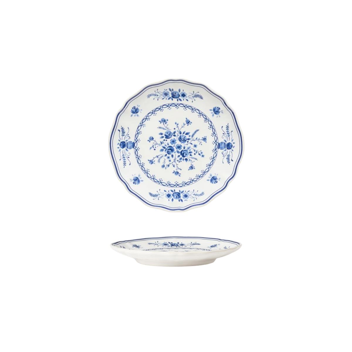 Vila White-Blue Appetizer Plate 168mm