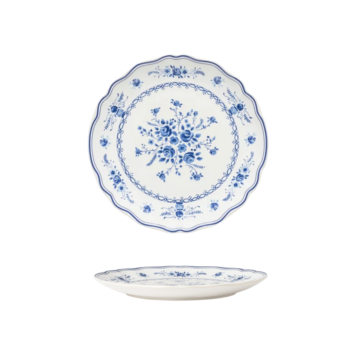 Vila White-Blue Dinner Plate 270mm