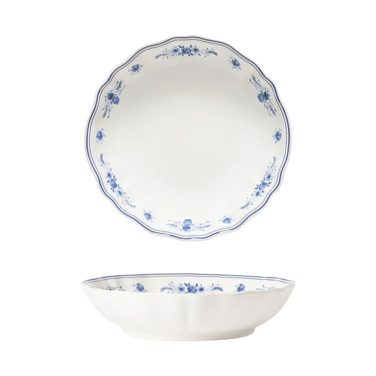 Vila White-Blue Soup/Pasta Bowl 230mm