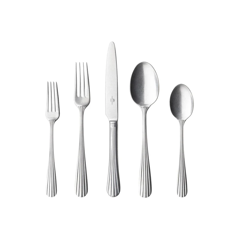 Douro Vintage Brushed 5pc Cutlery Set
