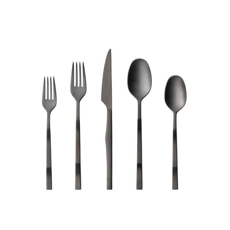 Ramo Black 5pc Cutlery Set