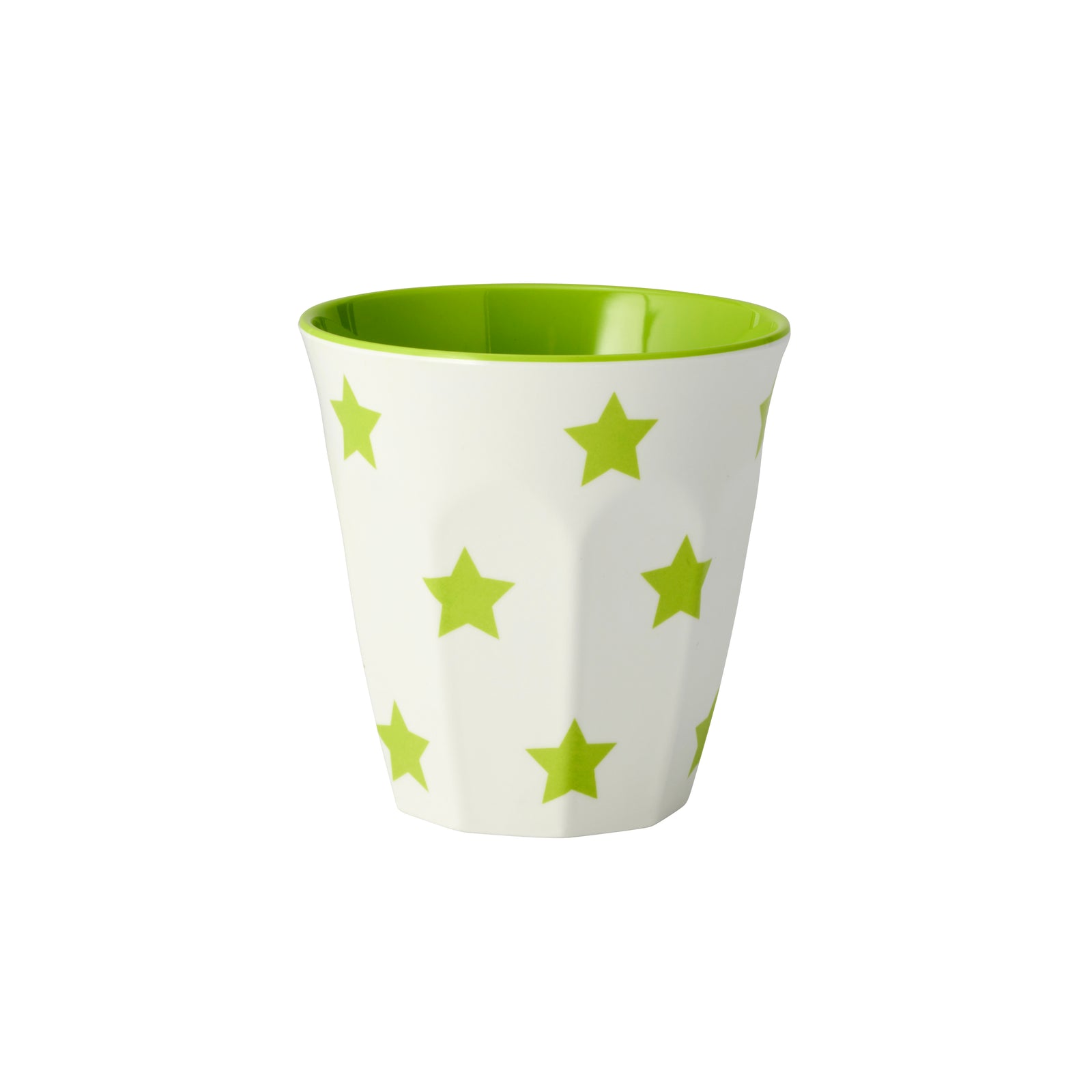 Lime Green Stars on White Tumbler 300ml