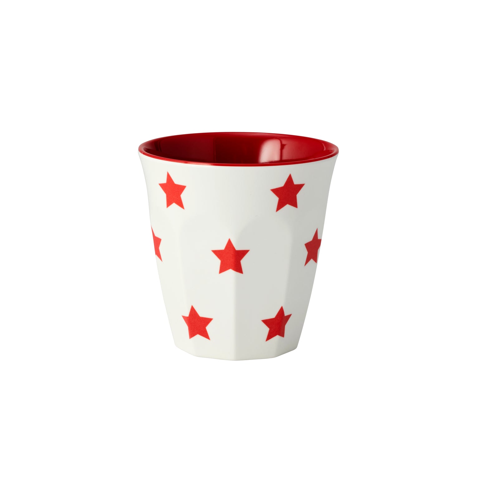 Red Stars on White Espresso Cup 200ml
