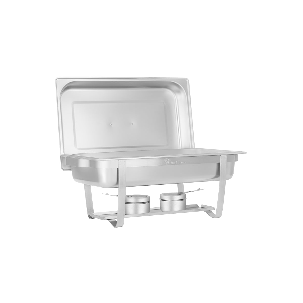 54800 Chef Inox Chafer Deluxe Economy Stackable Stainless Steel 1/1 Size Tomkin Australia Hospitality Supplies