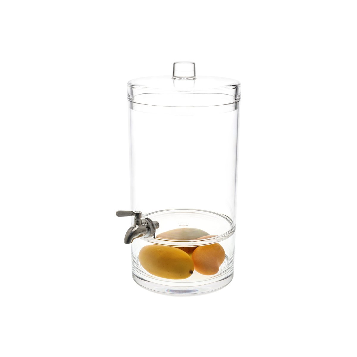 54975 Chef Inox Round Juice Dispenser Polypcarbonate 247x206x409mm / 6.4Lt Tomkin Australia Hospitality Supplies