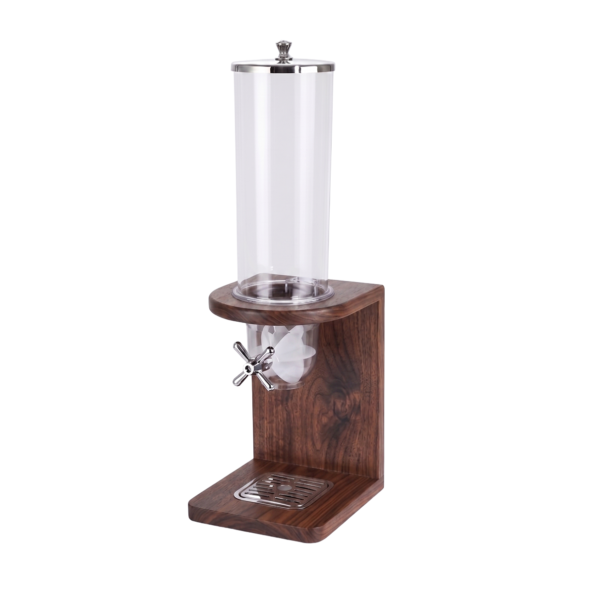 Serve Walnut Single Cereal Dispenser 200x220x640mm