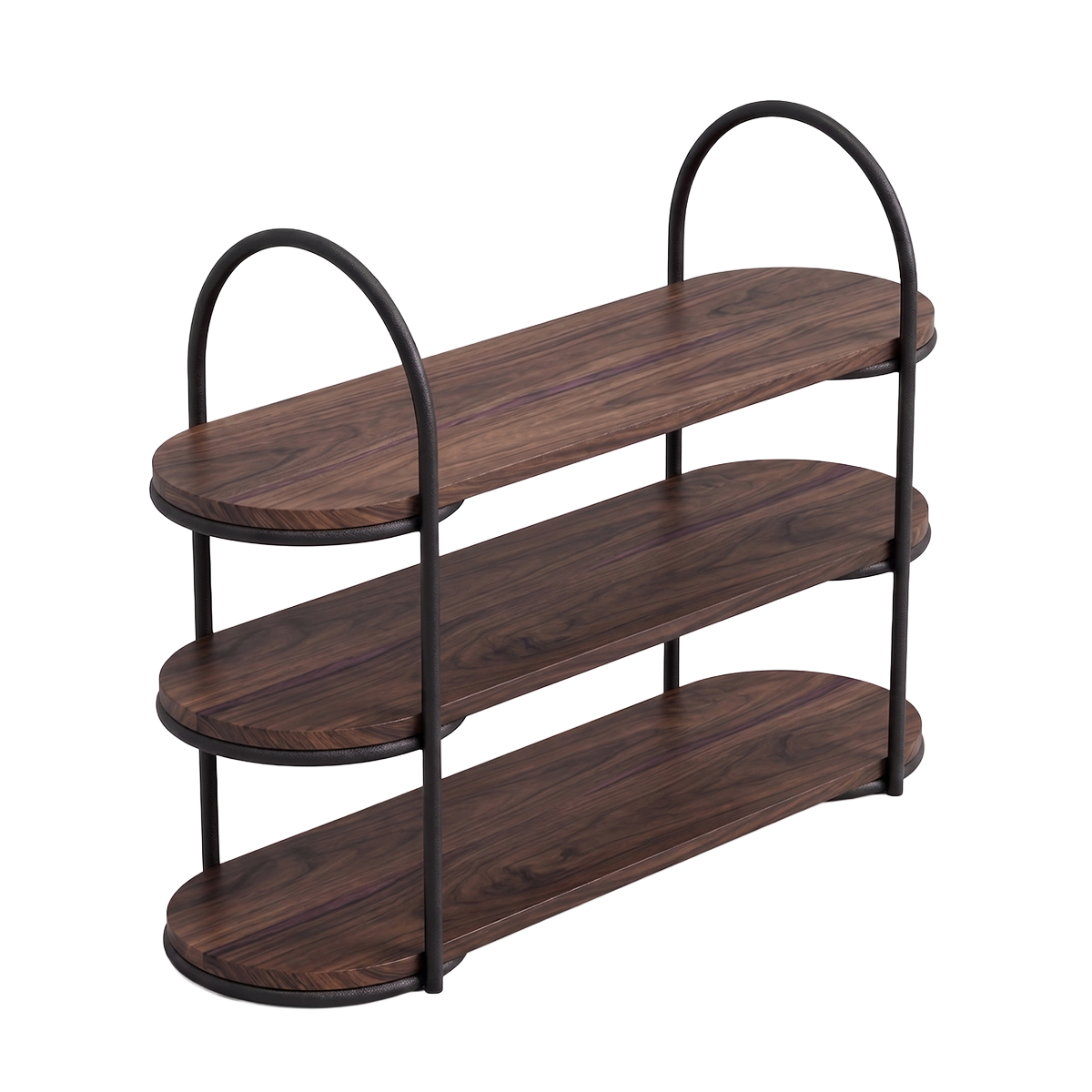 Serve Walnut 3-Tier Display Stand 242x770x553mm