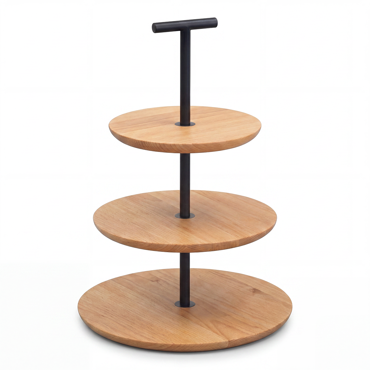Serve Beechwood  3-Tier Round Stand 325x325x480mm