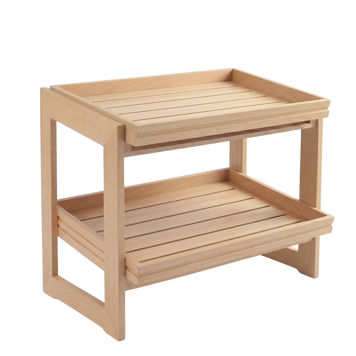 Serve Beechwood  2-Tier Stand Gastronorm 1/1x450mm