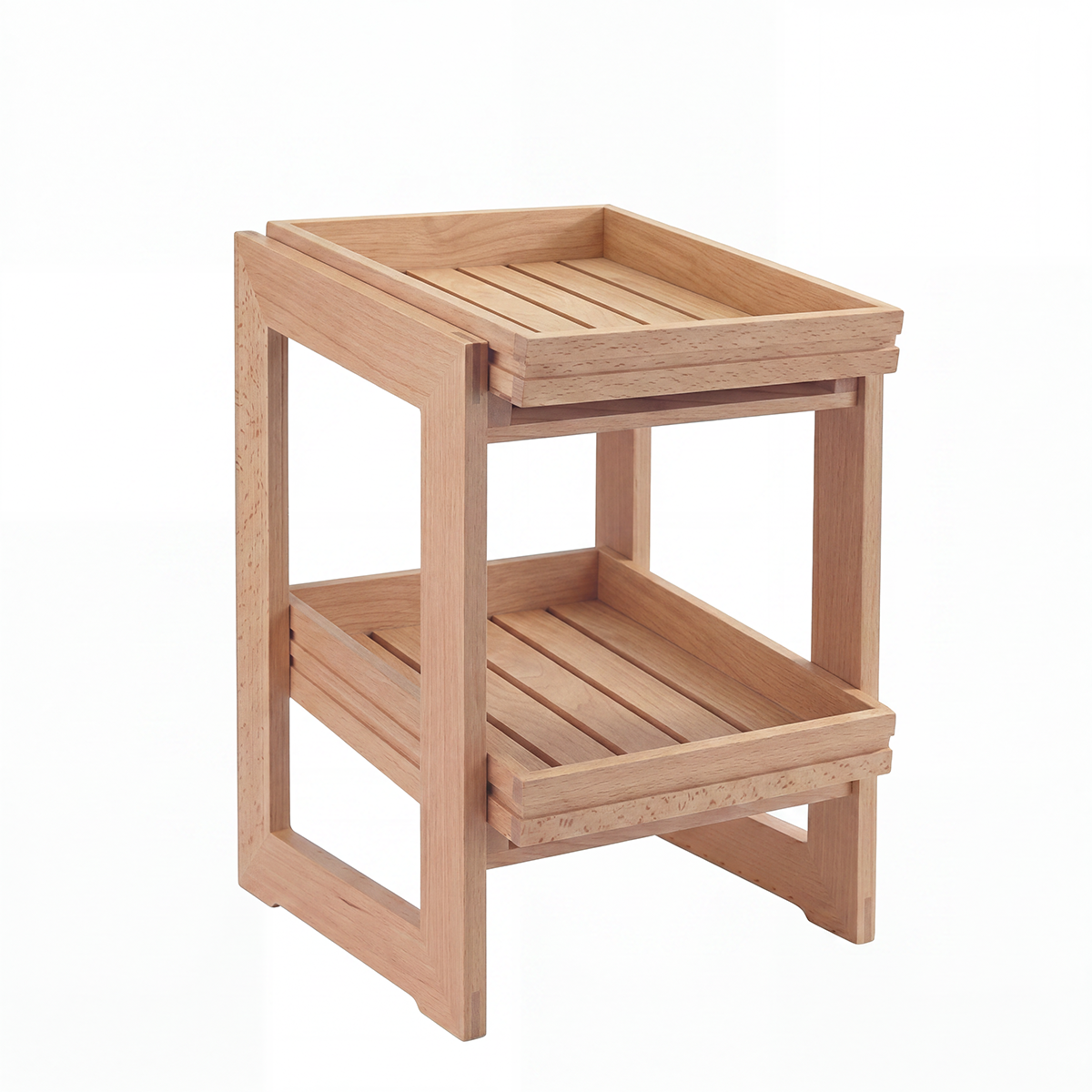 Serve Walnut 2-Tier Stand Gastronorm 1/1x450mm
