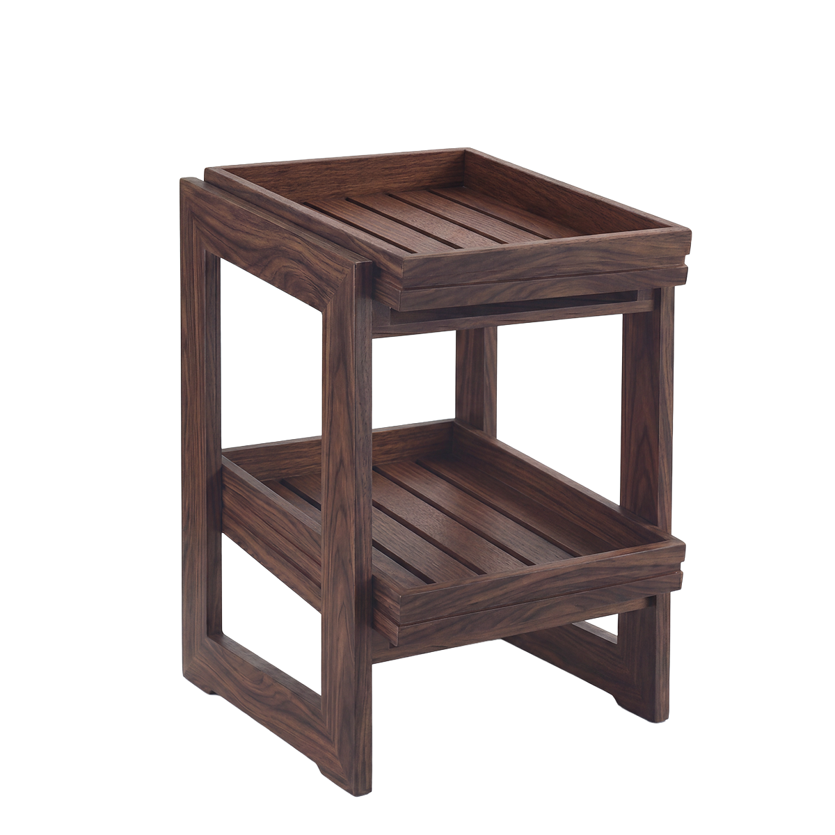 Serve Walnut 2-Tier Stand Gastronorm 1/2x450mm