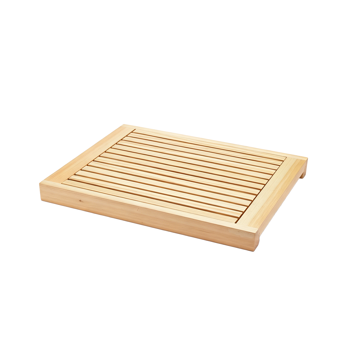 Serve Beechwood  Bread Board with Stainless Steel Tray 560x360x45mm