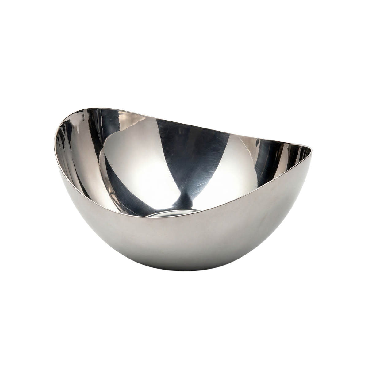 Serve Oval Serving Bowl Stainless Steel 300x280x150mm
