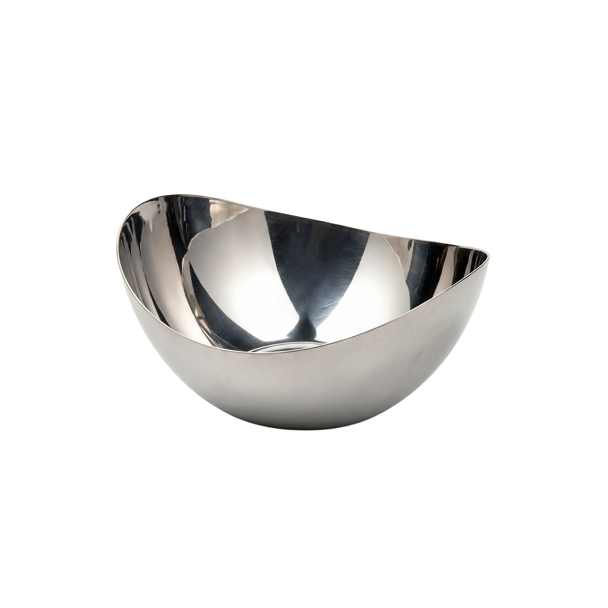 Serve Oval Serving Bowl Stainless Steel 230x210x100mm