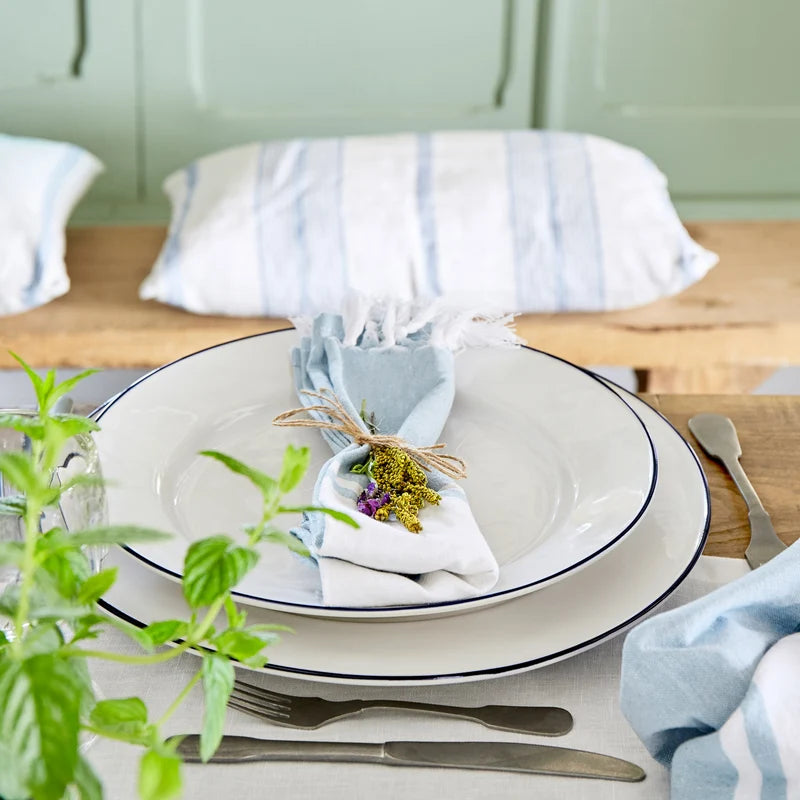 Beja White-Blue Dinner Plate 282mm