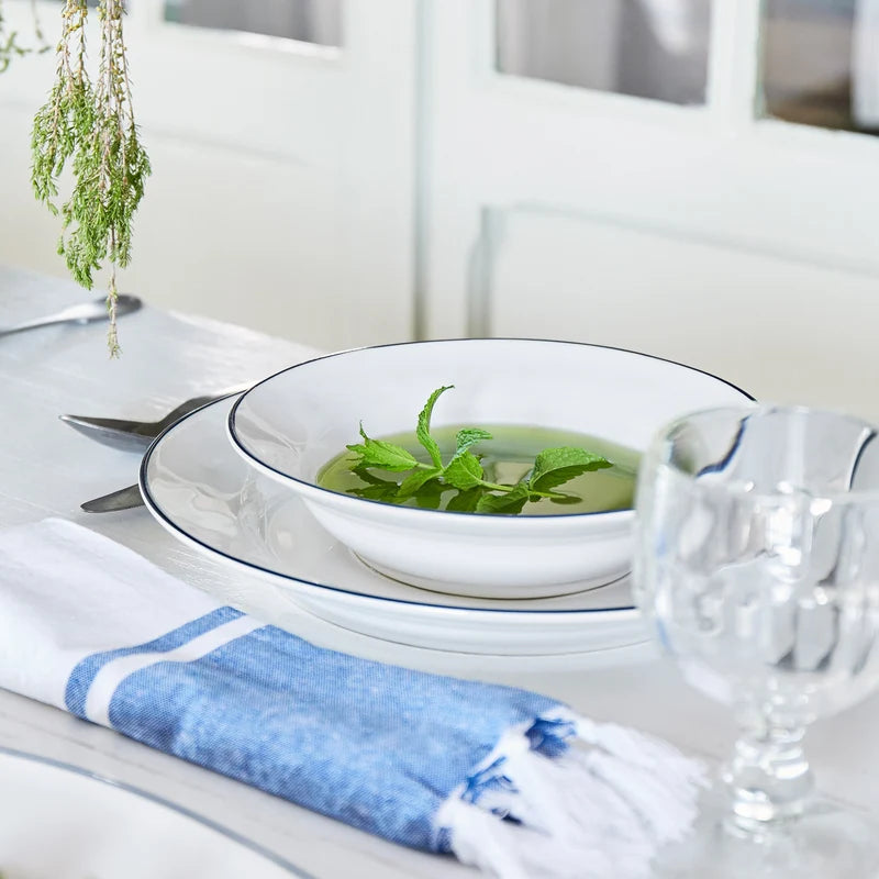 Beja White-Blue Dinner Plate 282mm