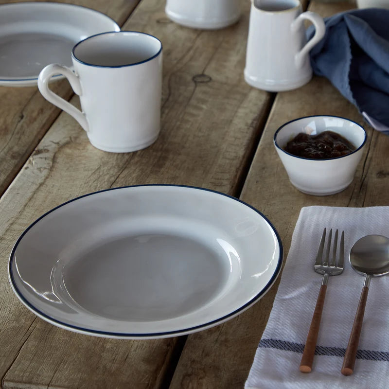 Beja White-Blue Plate 226mm