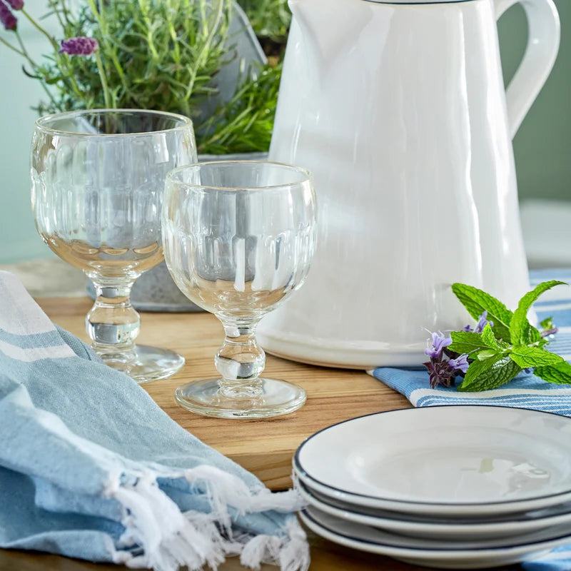 Beja White-Blue Bread Plate 148mm