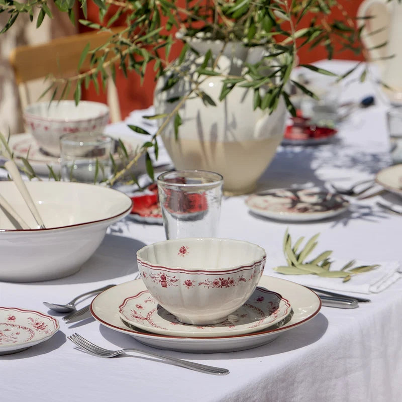 Beja White-Red Plate 211mm