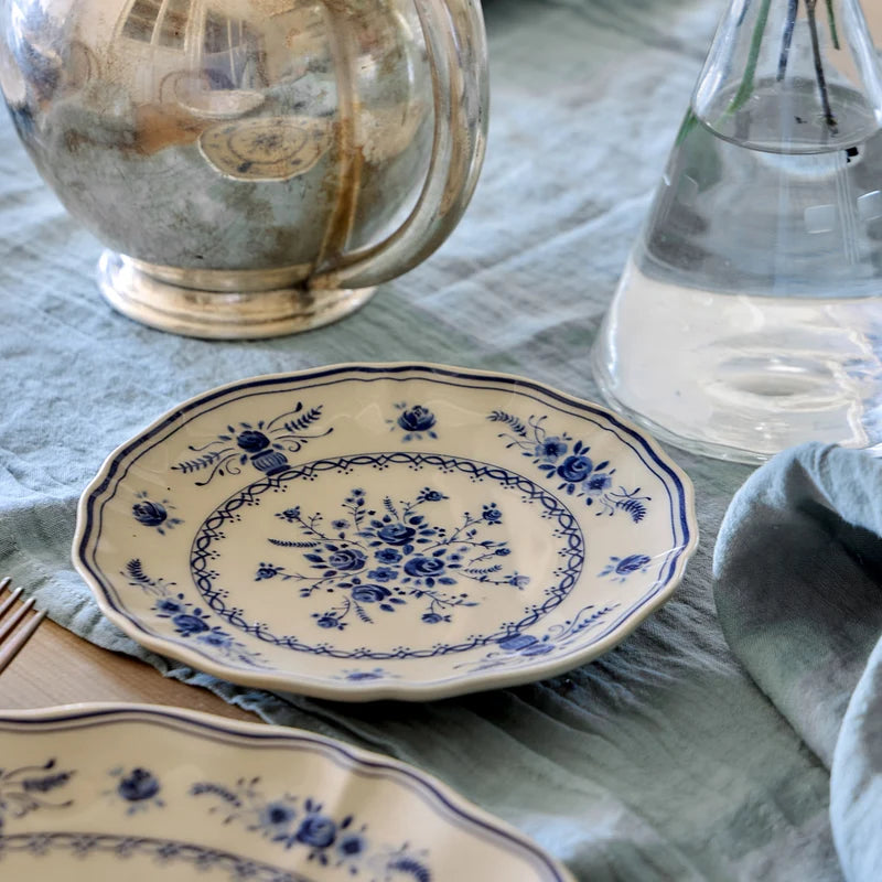 Vila Beige-Blue Appetizer Plate 168mm