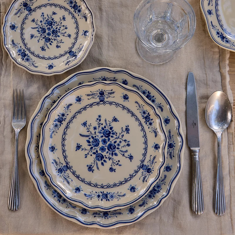 Vila Beige-Blue Appetizer Plate 168mm