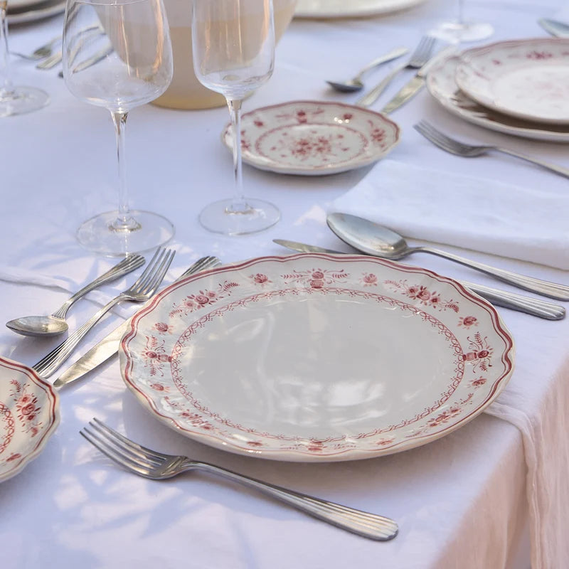 Vila White-Red Dinner Plate 270mm