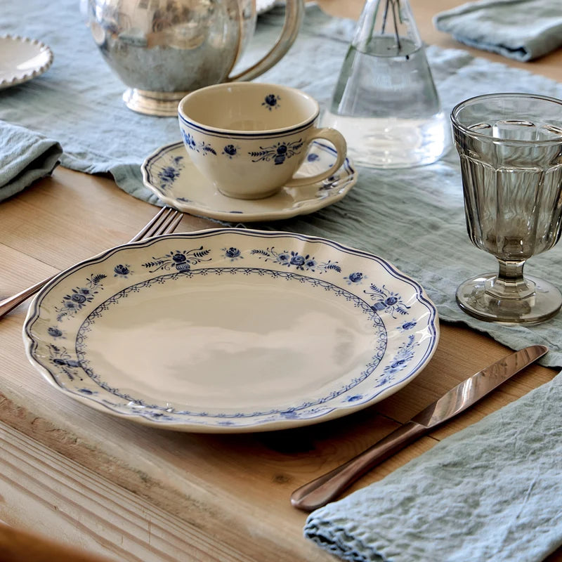 Vila Beige-Blue Dinner Plate 270mm