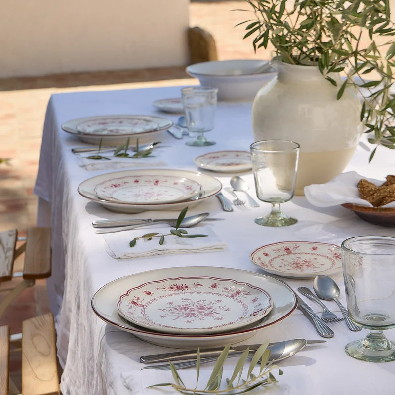 Vila White-Red Salad/Dessert Plate 214mm