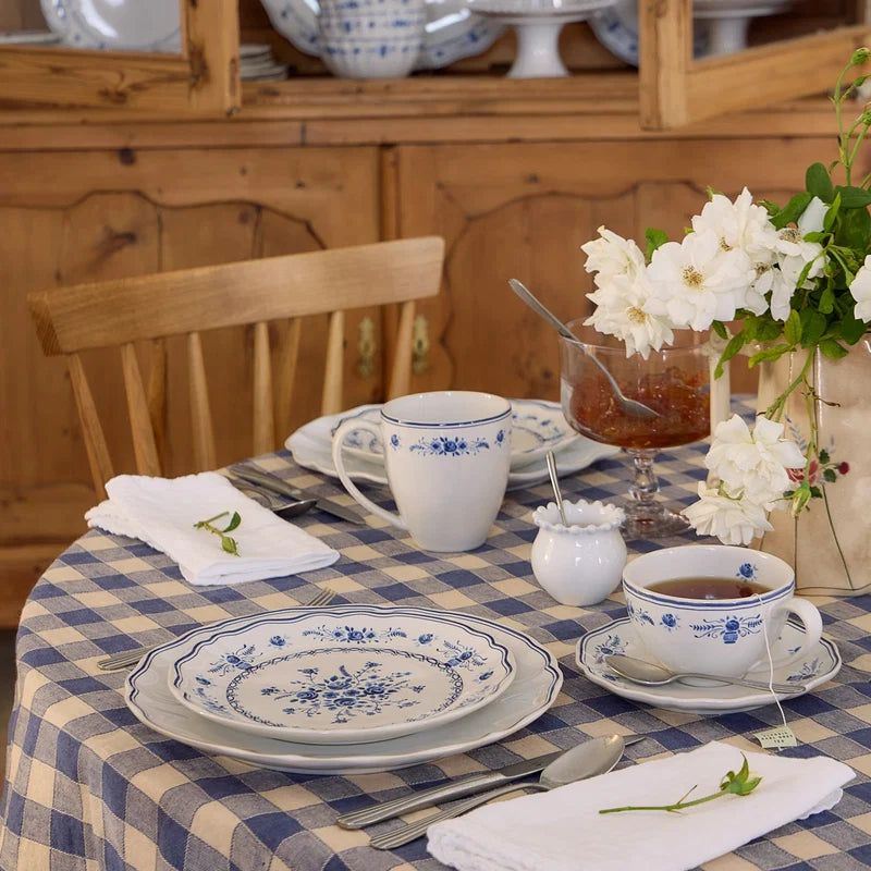 Vila White-Blue Salad/Dessert Plate 214mm