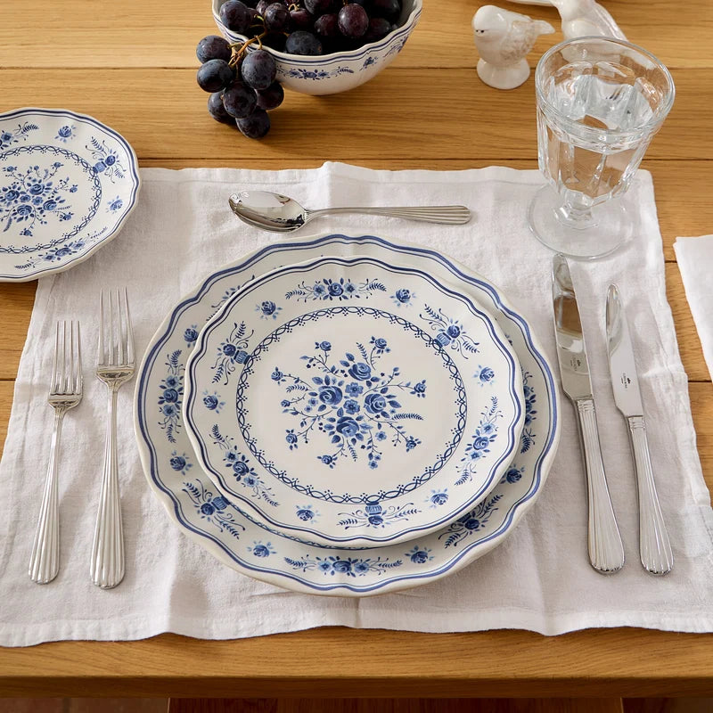 Vila White-Blue Dinner Plate 270mm