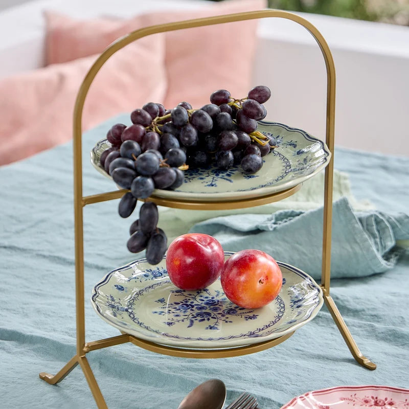 Vila Olive-Blue Salad/Dessert Plate 214mm