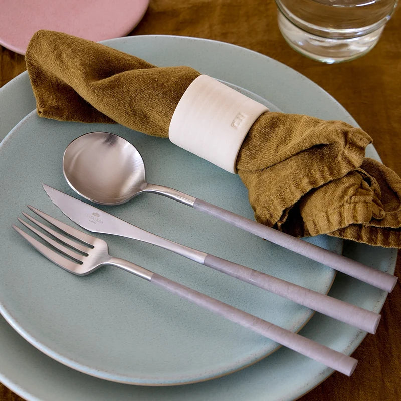 Mito Brushed Cloud Grey 5pc Cutlery Set