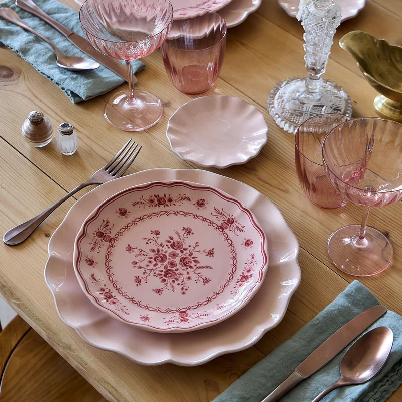 Vila Pink-Red Salad/Dessert Plate 214mm