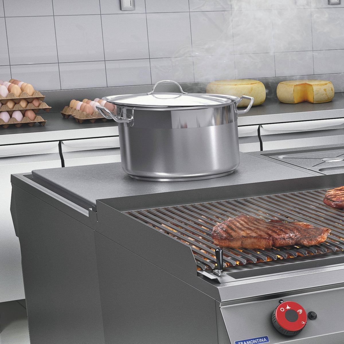 Professional Casserole Stainless Steel 500mm / 58.0lt
