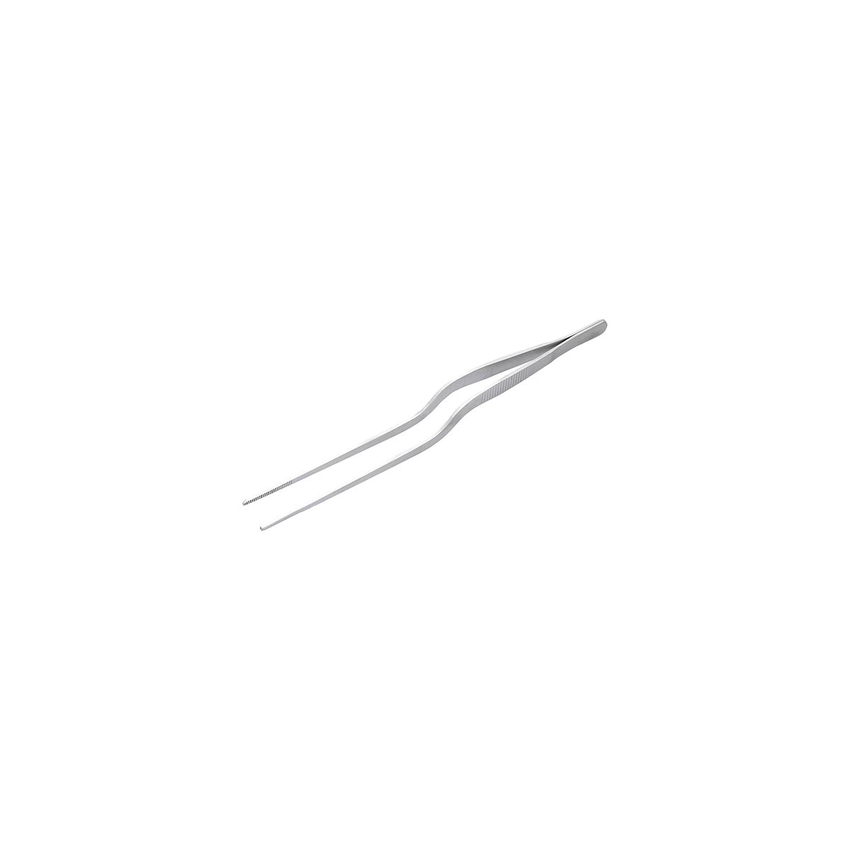 70280 Chef Inox Offset Tweezers Stainless Steel 220mm Tomkin Australia Hospitality Supplies