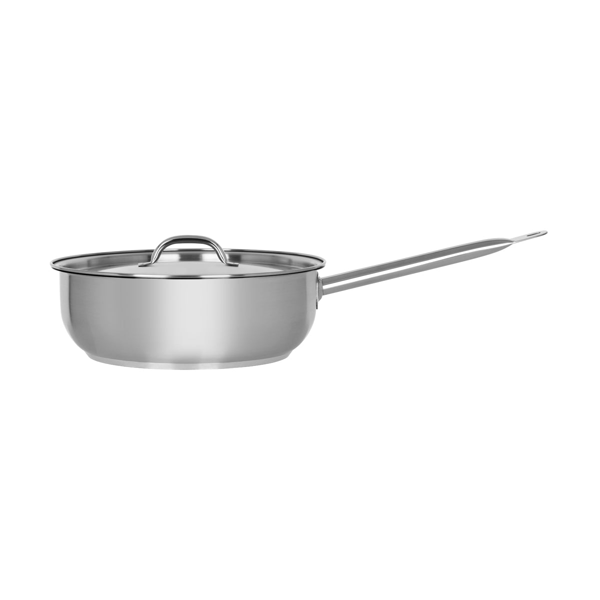 70464 Chef Inox Elite Saute Pan with Lid 280x95mm/5.5Lt Tomkin Australia Hospitality Supplies