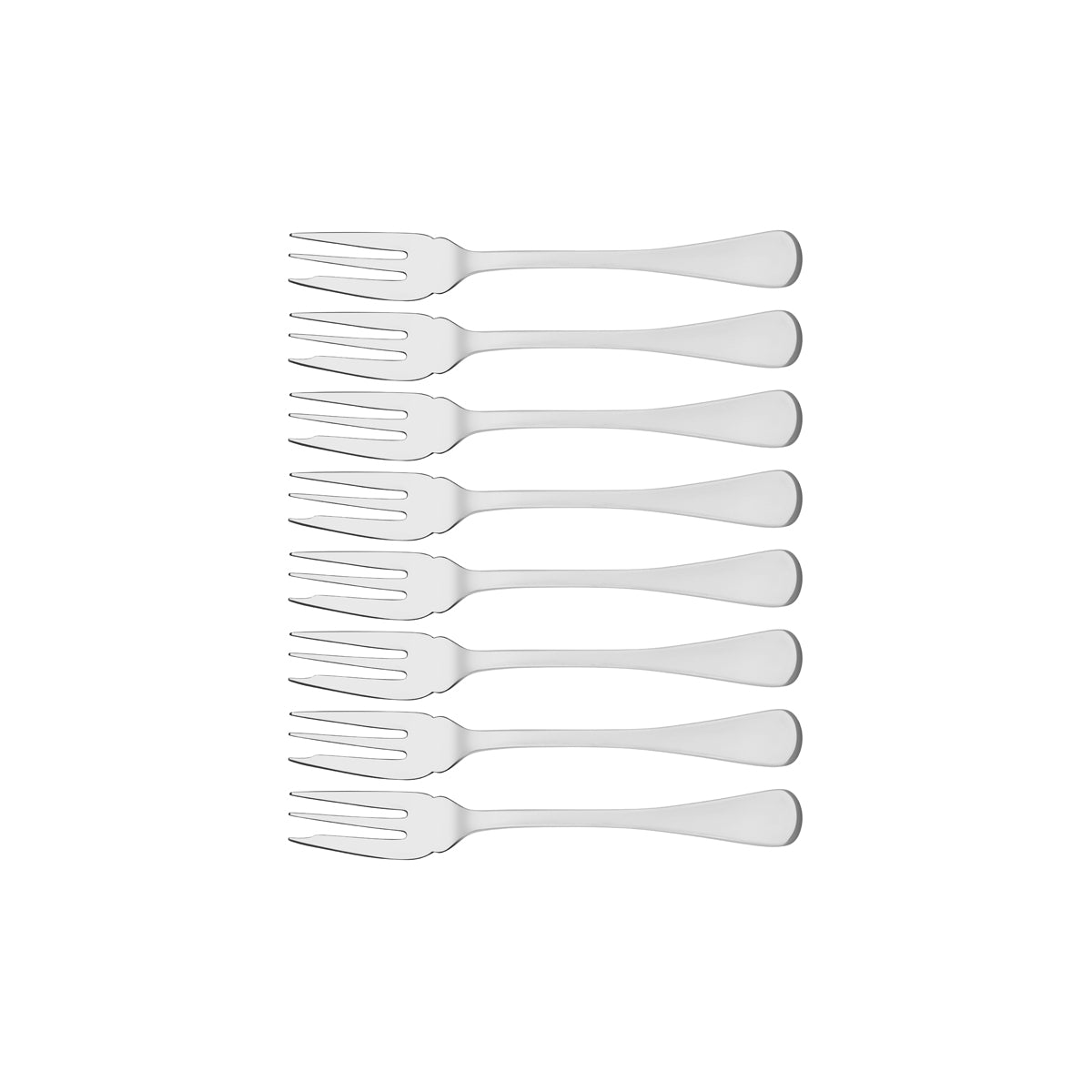 74700-103 Tablekraft Elite Cake Fork Set 8pc Tomkin Australia Hospitality Supplies