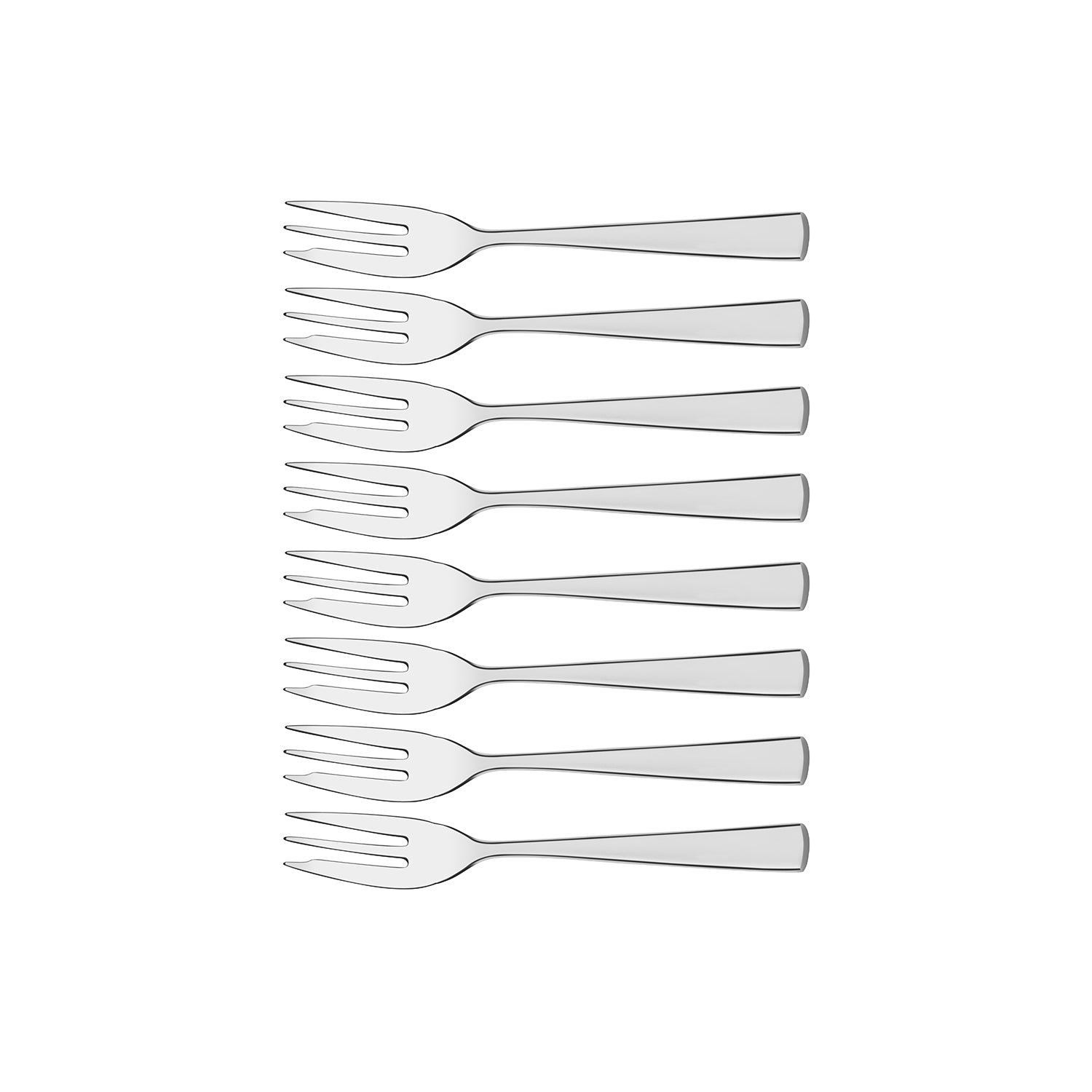 77700-103 Tablekraft Strand Cake Fork Set 8pc Tomkin Australia Hospitality Supplies