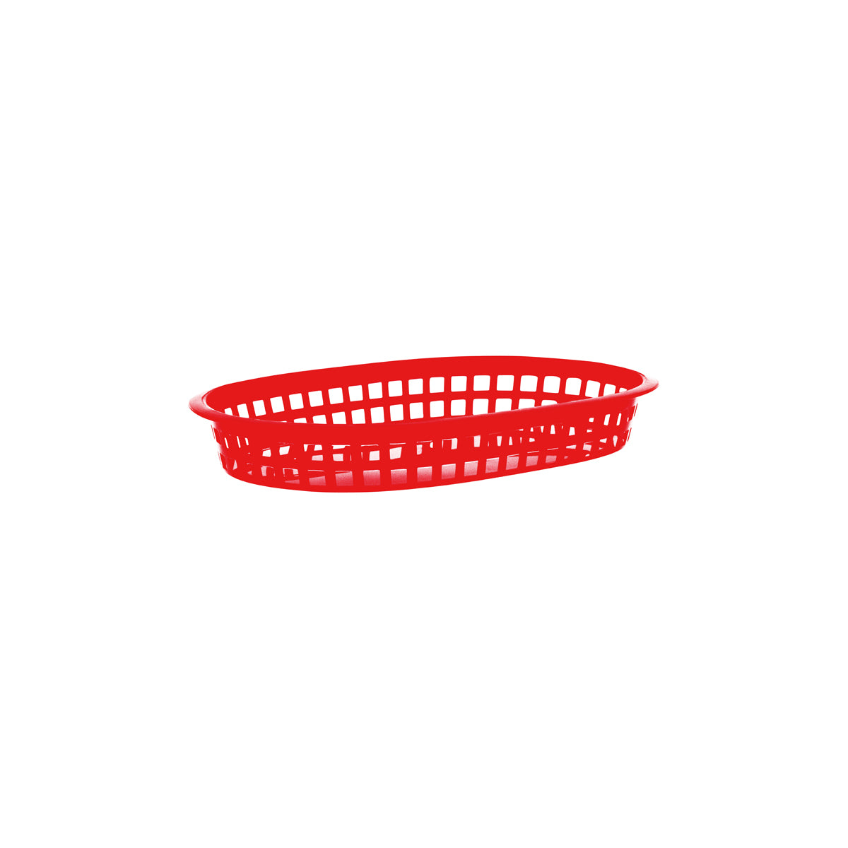 78705 Chef Inox Coney Island Rectangular Serving Basket Plastic Red 270x180x40mm Tomkin Australia Hospitality Supplies
