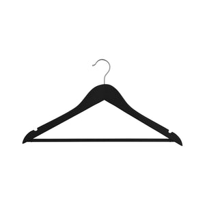 Hanger Standard with Hook Black 445x230x12mm