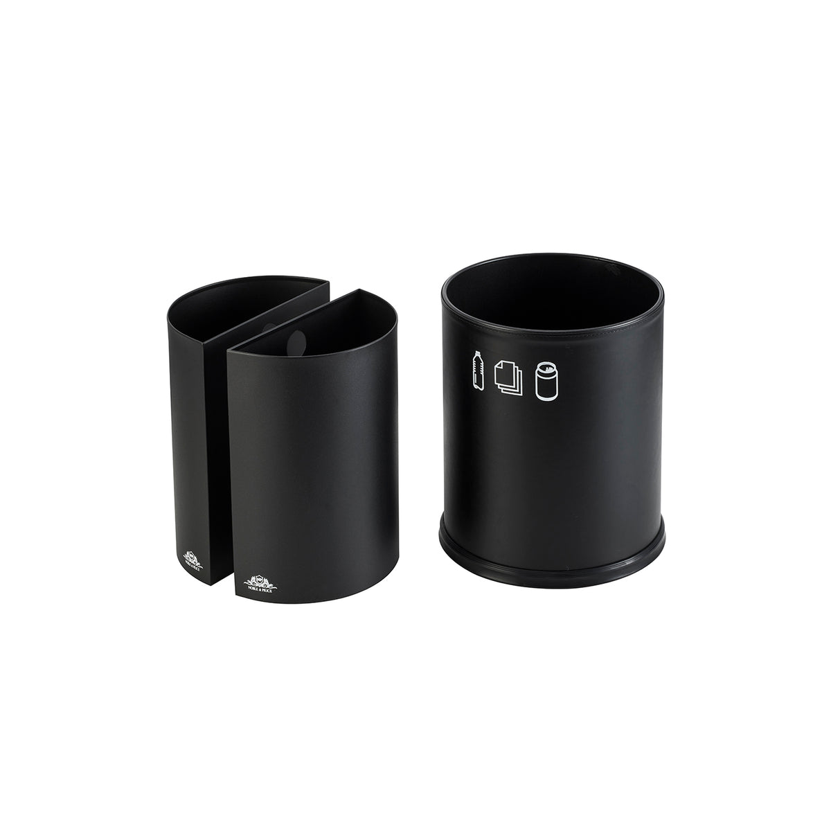 Round Recycle Waste Bin 2 Sections 3.0L