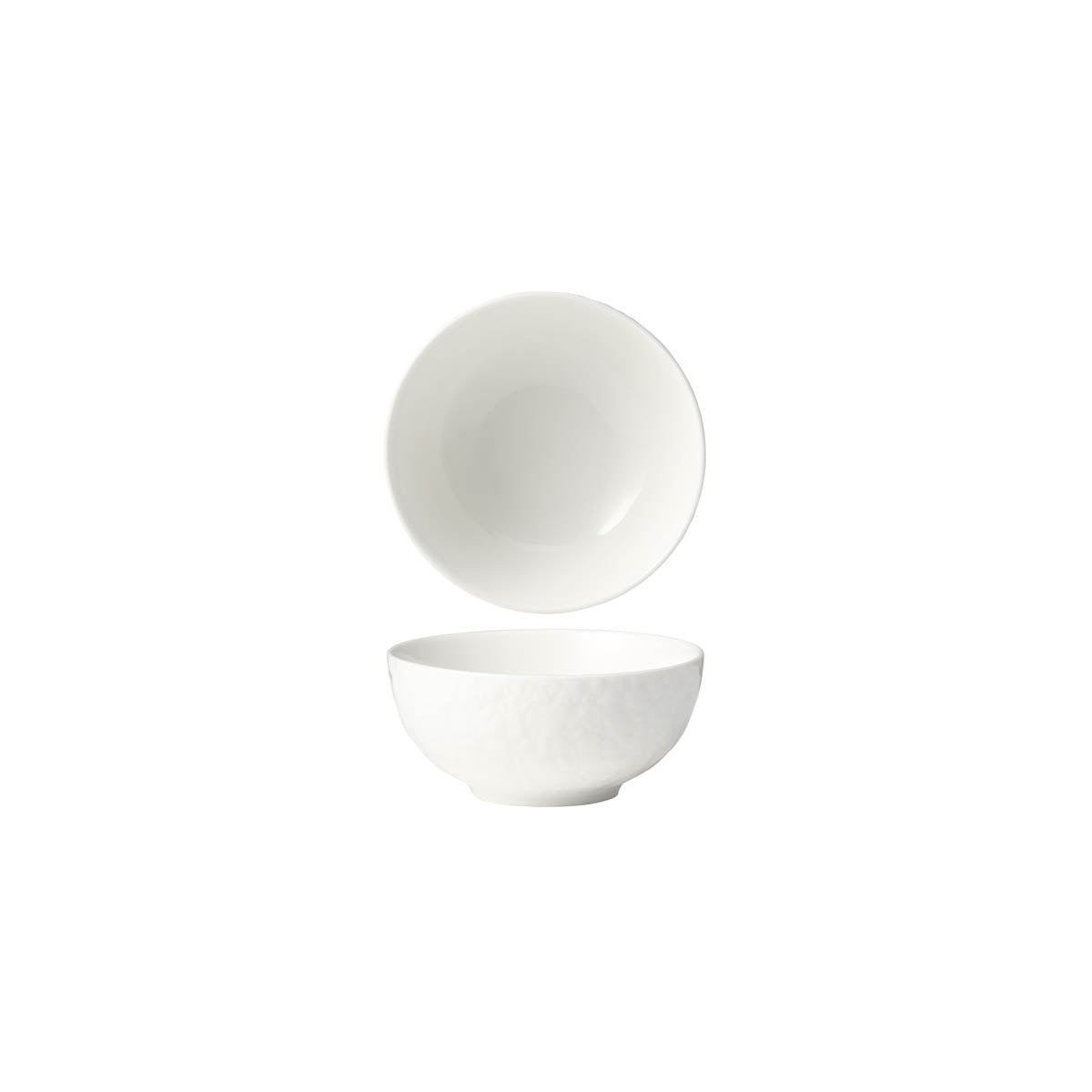 Fusion Lotus Footed Rice Bowl 118x54mm White