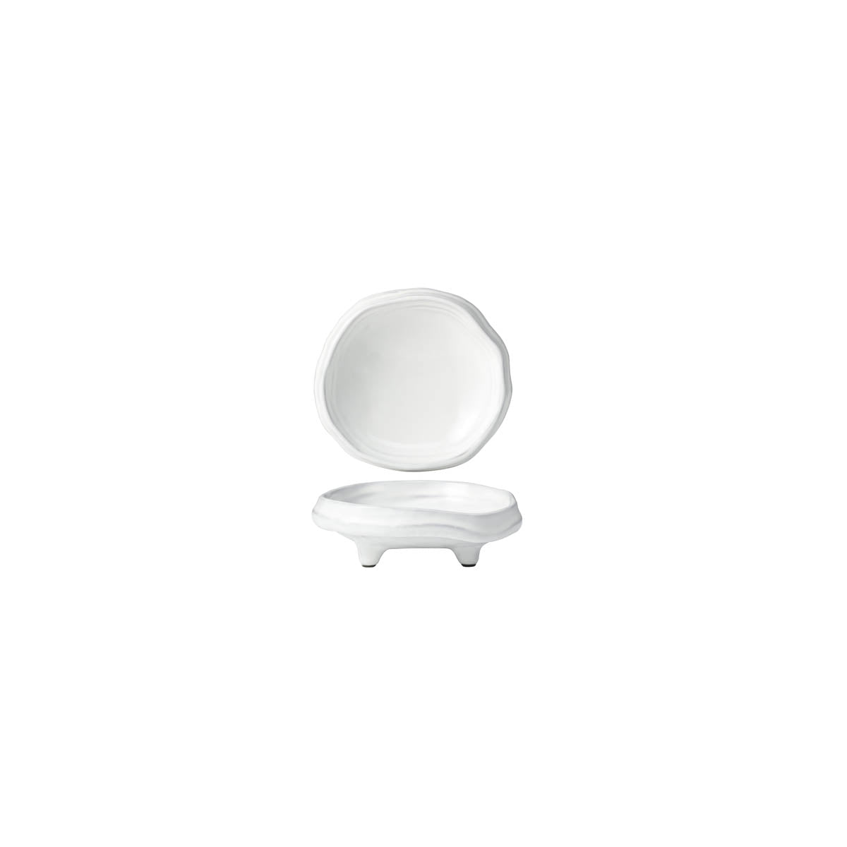 902220 Tablekraft Fusion Footed Bowl 135x35mm White Tomkin Australia Hospitality Supplies