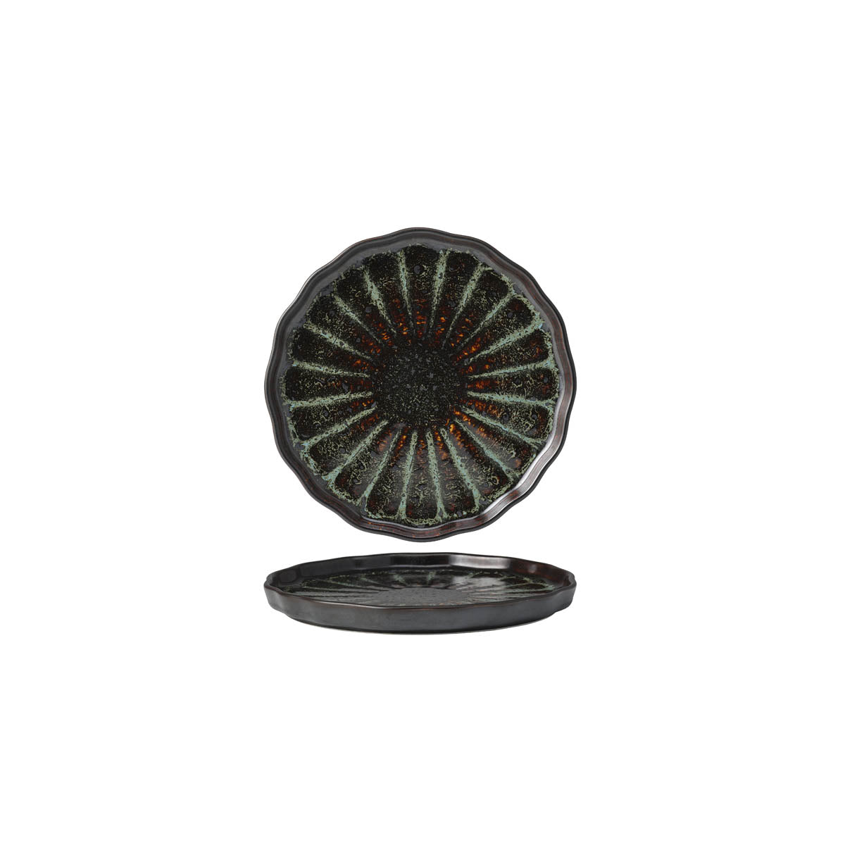 Fusion Round Flat Plate 202x21mm Patina