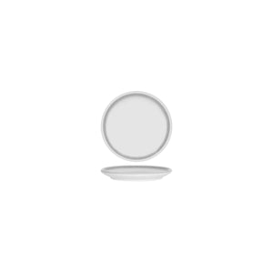 Frosted Steel Round Coupe Plate 143mm