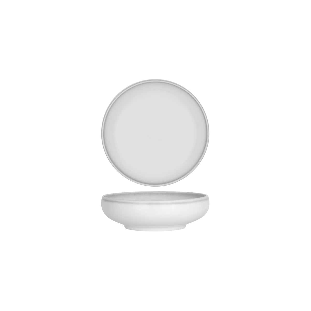 903017 Tablekraft Frosted Steel Round Deep Coupe Bowl 185x50mm / 800ml Tomkin Australia Hospitality Supplies