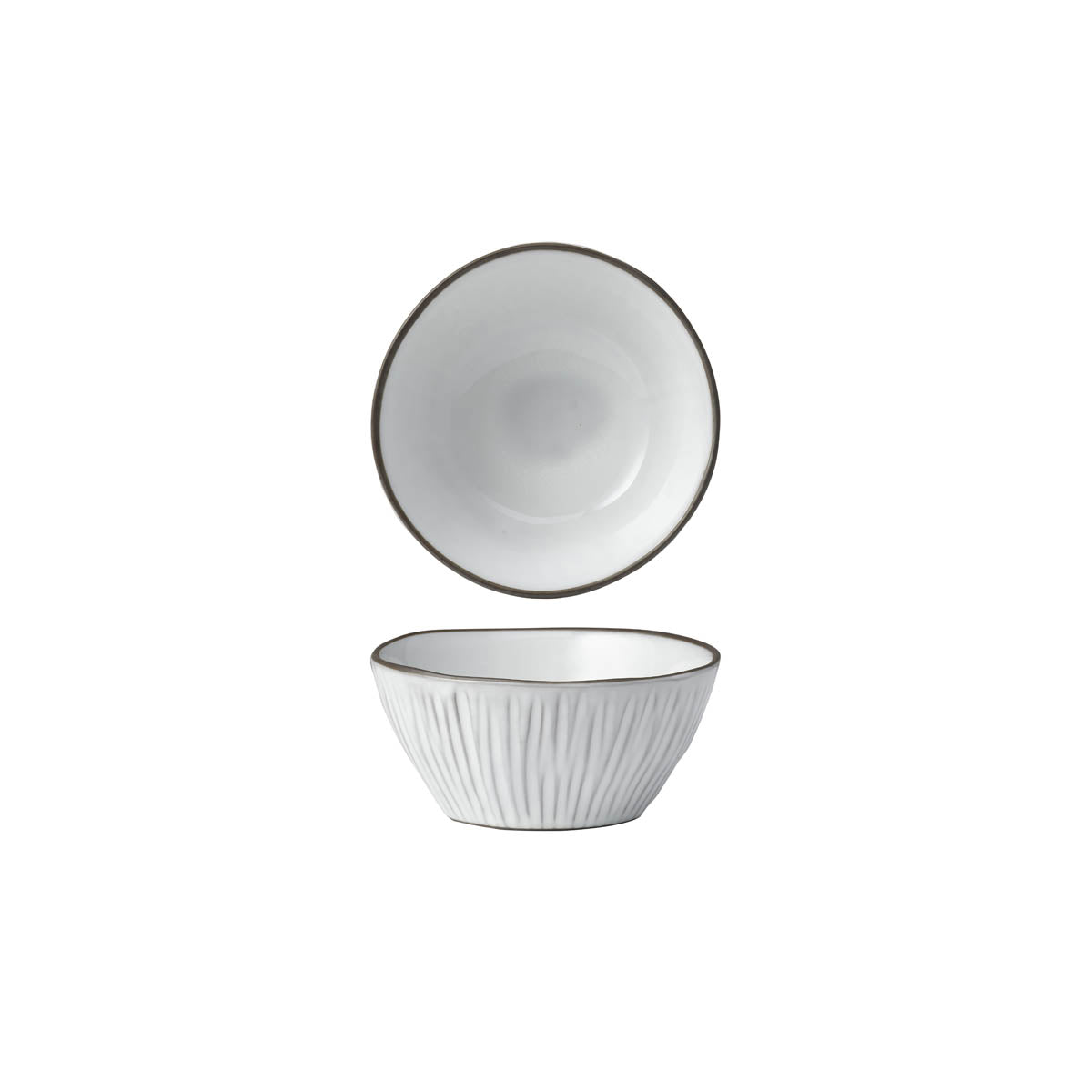 907567 Tablekraft Tablekraft Linea Organics Conical Bowl 130x63mm 400ml White Tomkin Australia Hospitality Supplies