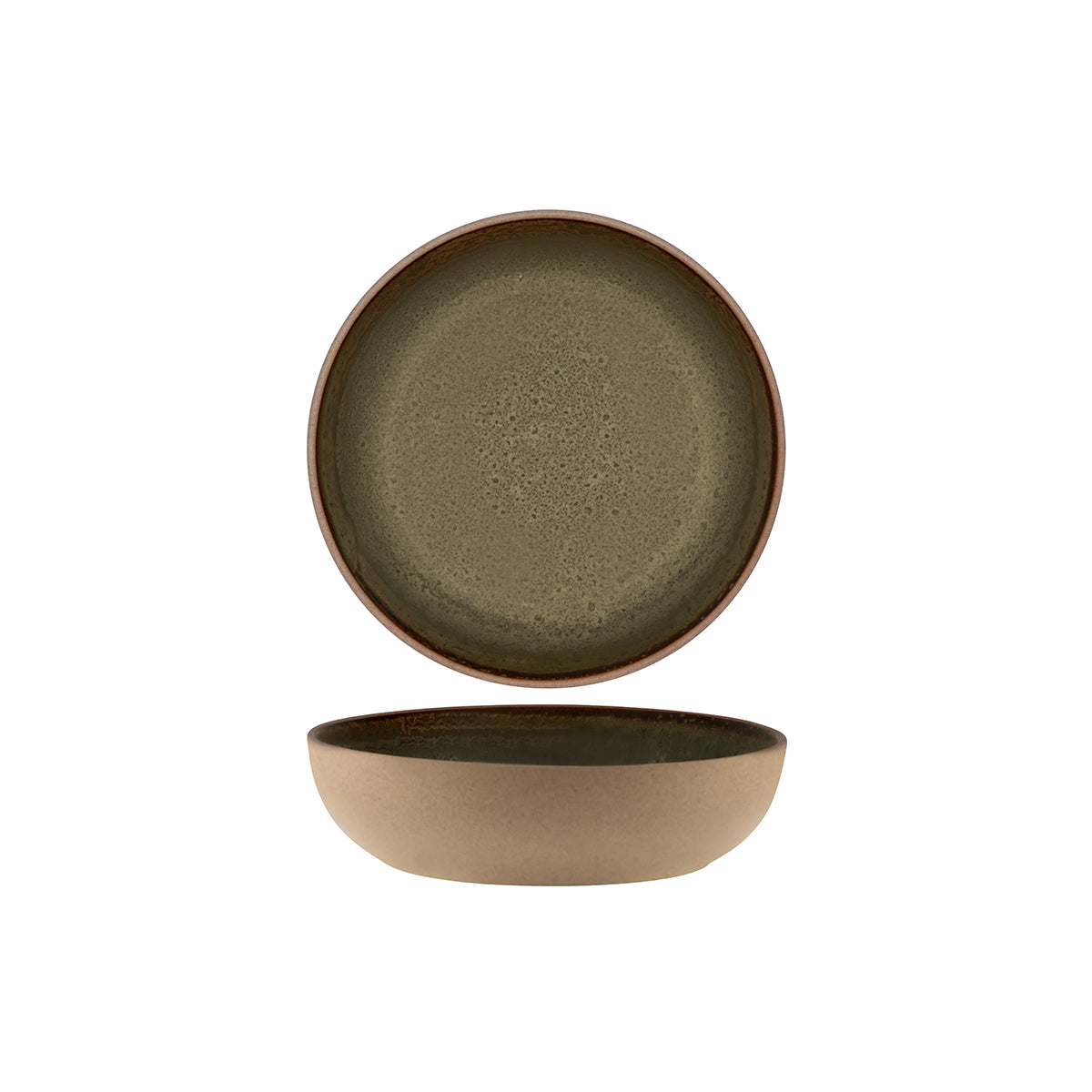 908932 Tablekraft Soho Burnt Sienna Round Deep Bowl 200mm Tomkin Australia Hospitality Supplies