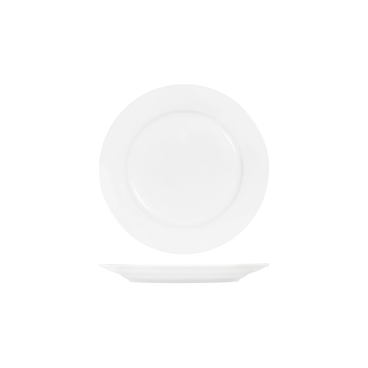 91004 Tablekraft Core White Round Wide Rim Plate 280mm Tomkin Australia Hospitality Supplies
